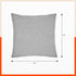 AKIRA Jute Cushion Covers For Home | Grey (Set of 5 - 16 x 16 Inches)